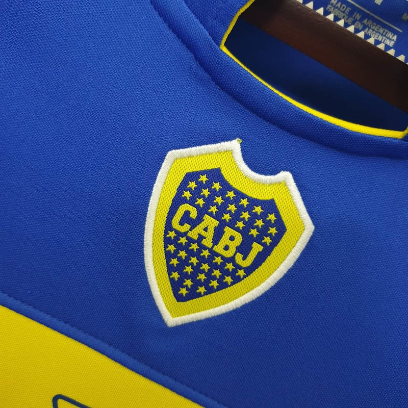 Boca Juniors Retro 2005 Blue and Yellow Jersey -