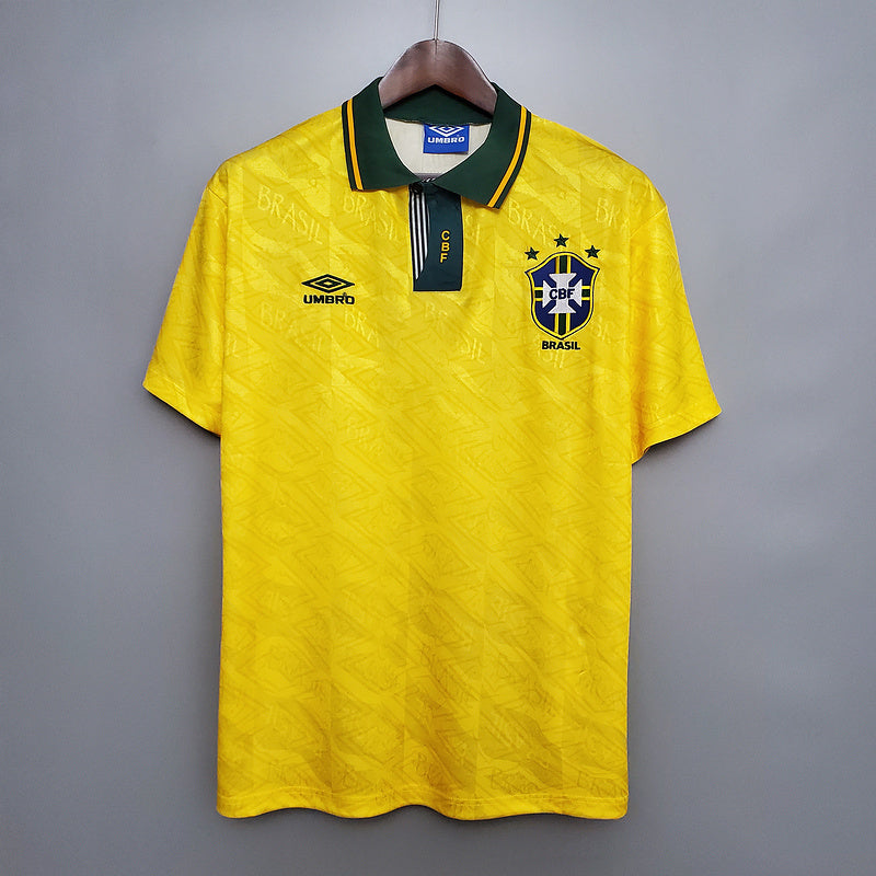 Camisola Seleção Brasileira Retrô 1991/1993 Amarela -