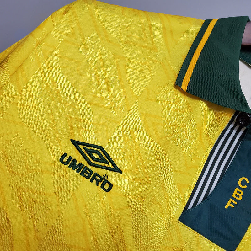 Maillot jaune rétro de l'équipe nationale brésilienne 1991/1993 -