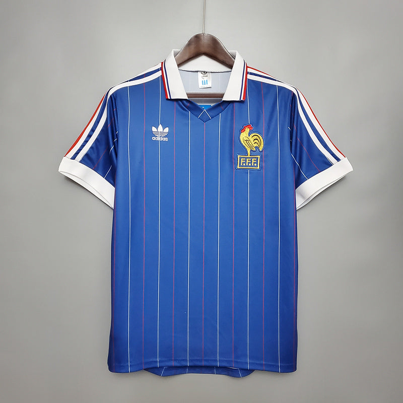 Camisola França Retrô 1982 - Azul