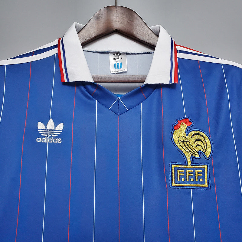 Camisola França Retrô 1982 - Azul