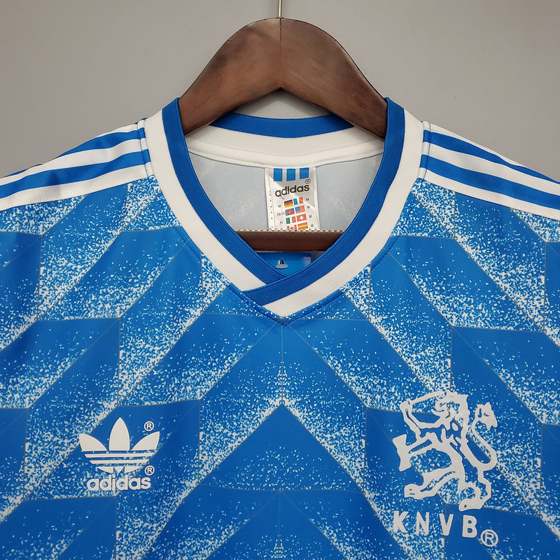 Camisola Holanda Retrô 1988 - Azul
