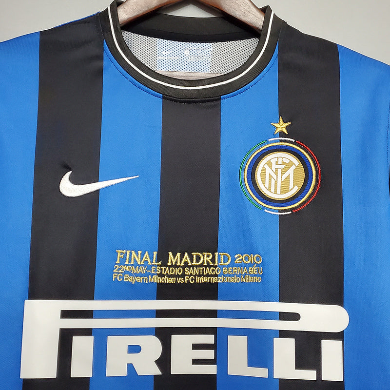 Maillot Inter Milan Rétro 2010 - Bleu et Noir