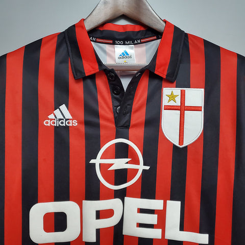 Maillot rétro AC Milan 1999/2000 - Rouge et Noir