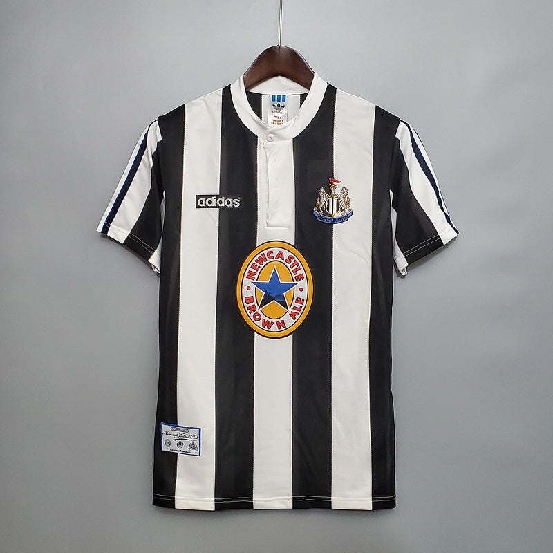 Newcastle Retro 1995/1997 Jersey - Black and White