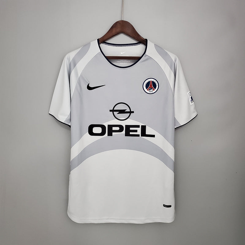 Maillot PSG Rétro 2001/2002 - Blanc et Gris
