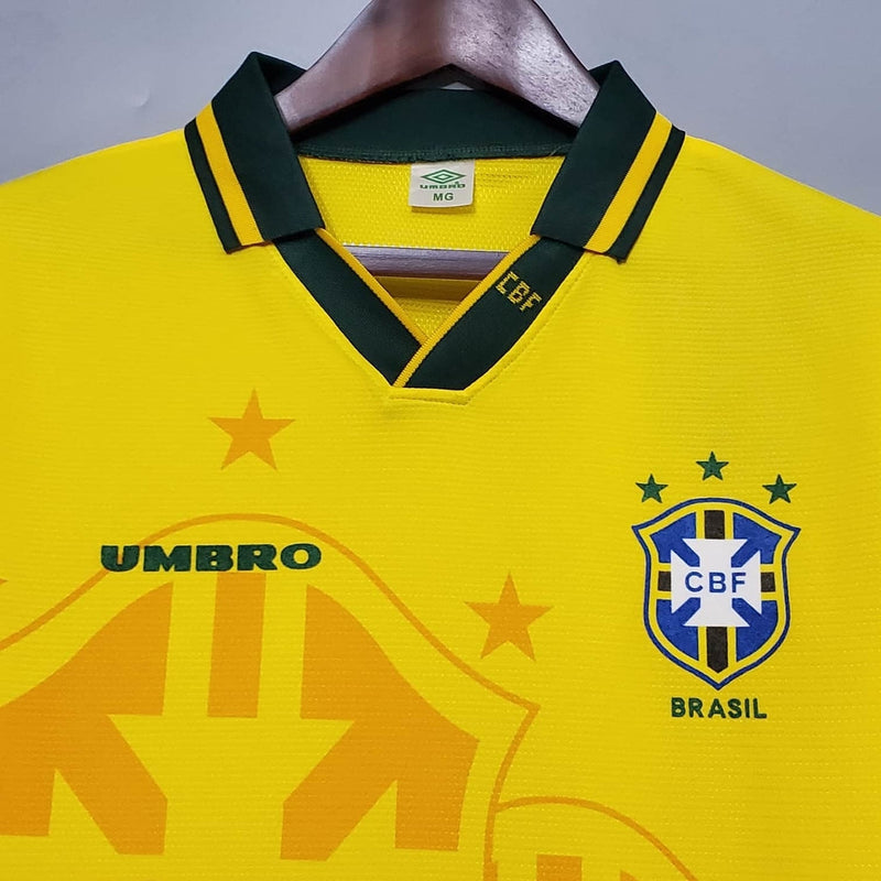 Camisola Seleção Brasileira Retrô 1993/1994 Amarela -