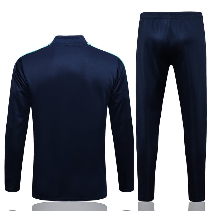 Arsenal 21/22 Tracksuit Dark Blue With Zip