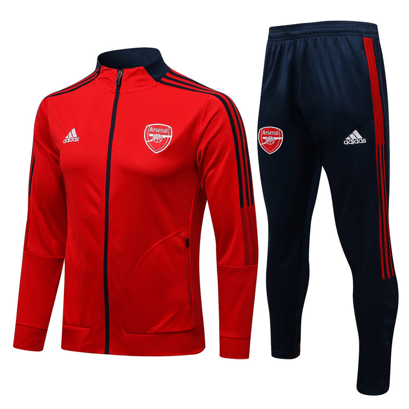 Arsenal 21/22 Tracksuit Red With Zip