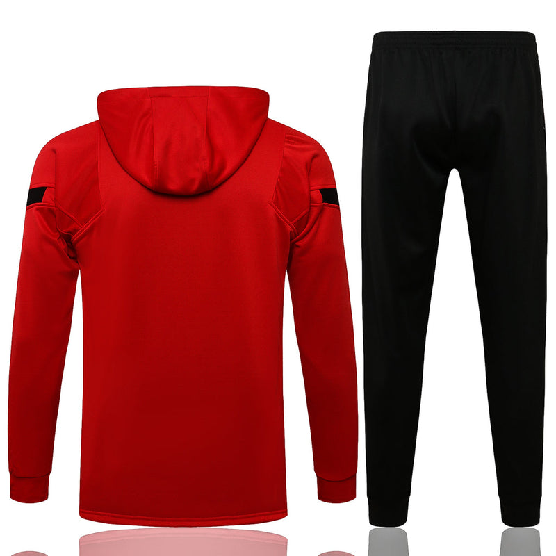 Atlético de Madrid 21/22 Tracksuit Red With Hood