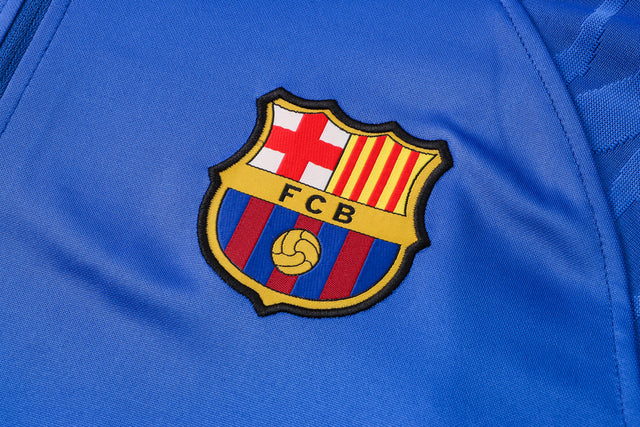 Barcelona 21/22 Tracksuit Blue With Zipper