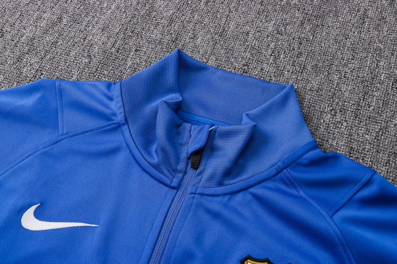 Barcelona 21/22 Tracksuit Light Blue With Zip