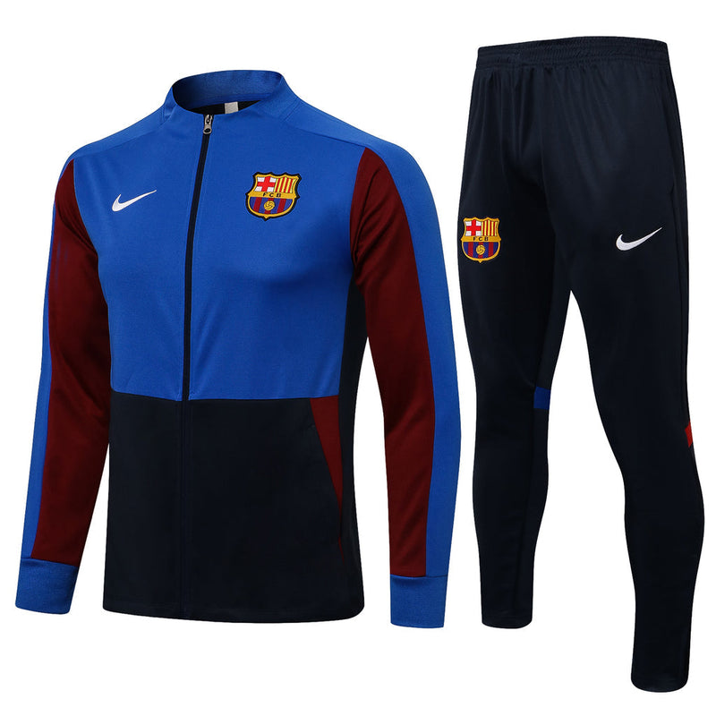 Barcelona 21/22 Tracksuit Blue With Zip