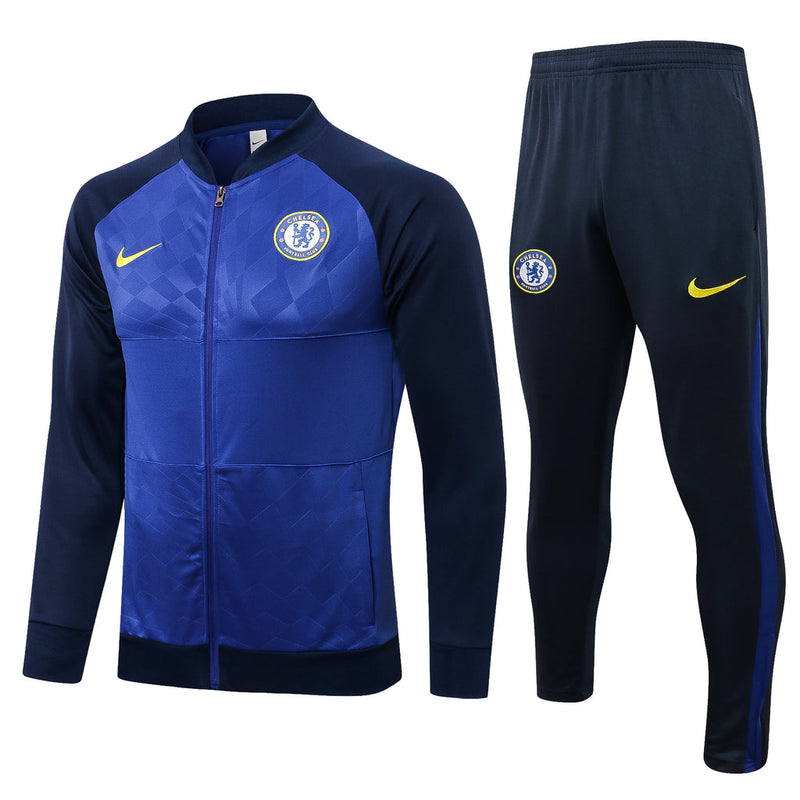 Chelsea 21/22 Tracksuit Blue With Zip