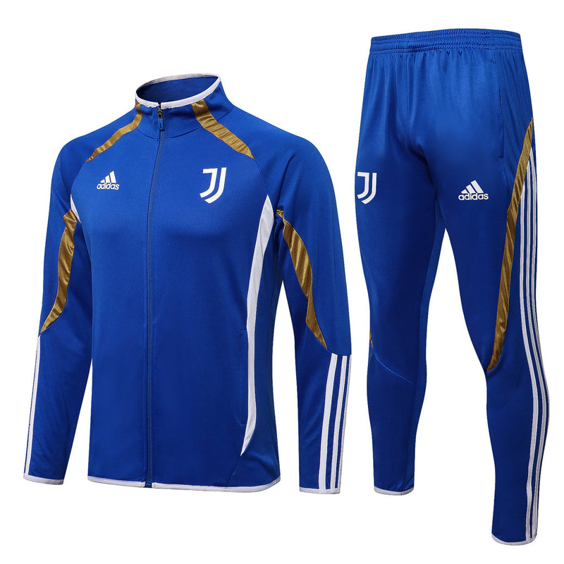 Juventus 21/22 Tracksuit Blue With Zip