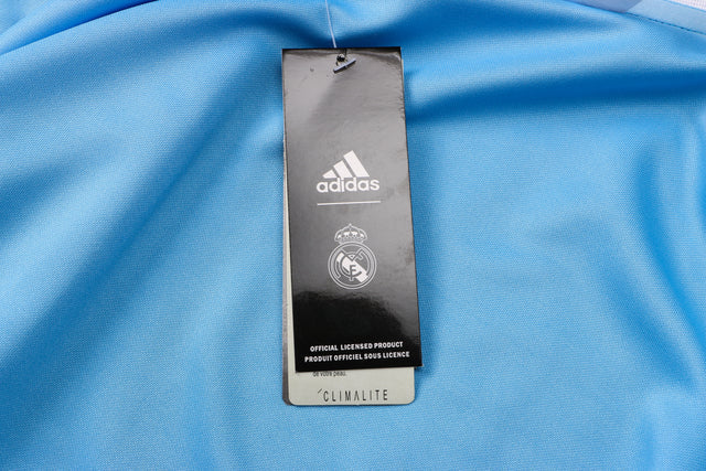 Real Madrid 21/22 Tracksuit Blue With Zip