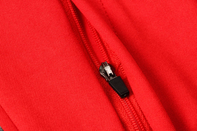 Flamengo 21/22 Red and Black Tracksuit With Zipper