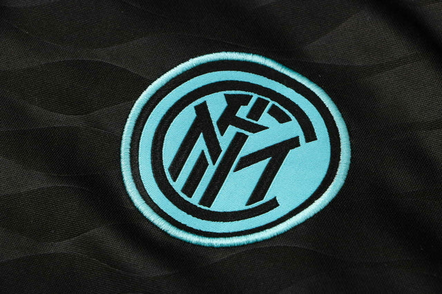 Inter Milan 21/22 Tracksuit Black With Zip