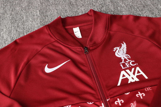 Liverpool 21/22 Tracksuit Red With Zip