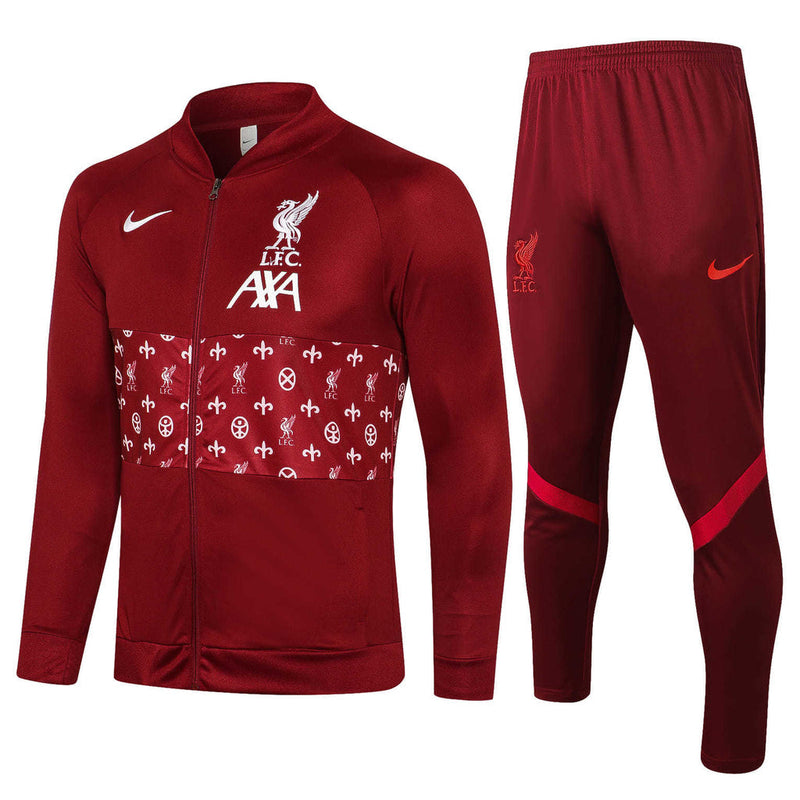 Liverpool 21/22 Tracksuit Red With Zip
