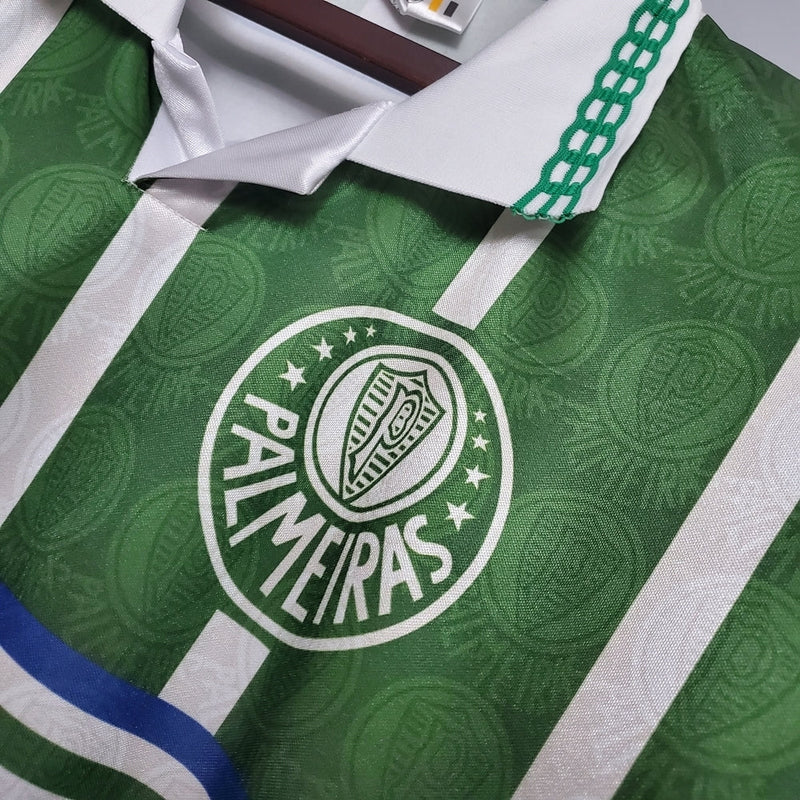 Camisola Palmeiras Retrô 9394 - Rhumell - Verde e Branca