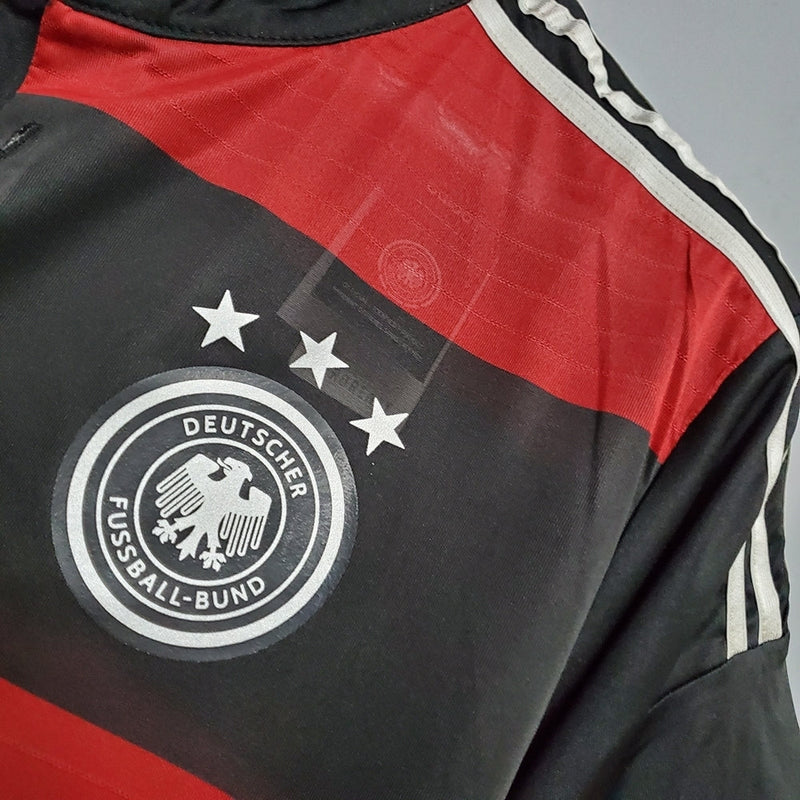 Germany Retro 2014 Black and Red Sweater