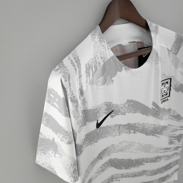 South Korea 2022 National Team Training Shirt - White and Gray