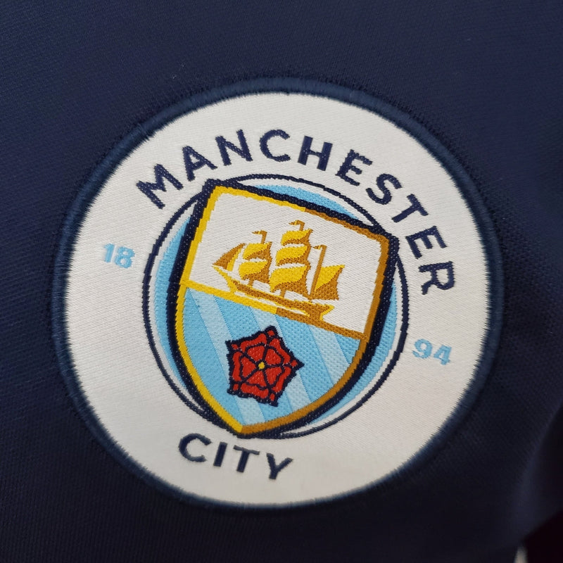 Polo bleu Manchester City - Homme