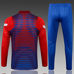 Barcelona 21/22 Tracksuit Blue and Garnet With Zipper